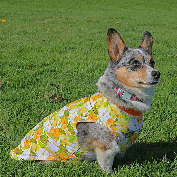 Calming Sleeveless Cooling Sun Tee UPF 50+ Flowers