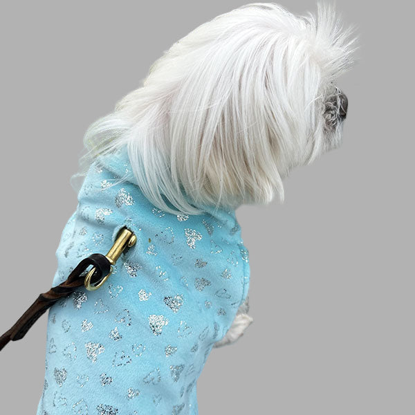 Buttery Soft Fleece Jacket - Tiffany Silver Hearts