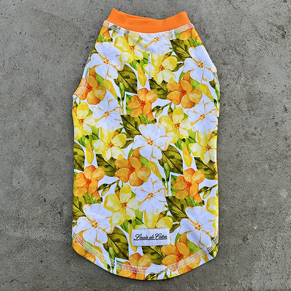 Calming Sleeveless Cooling Sun Tee UPF 50+ Flowers