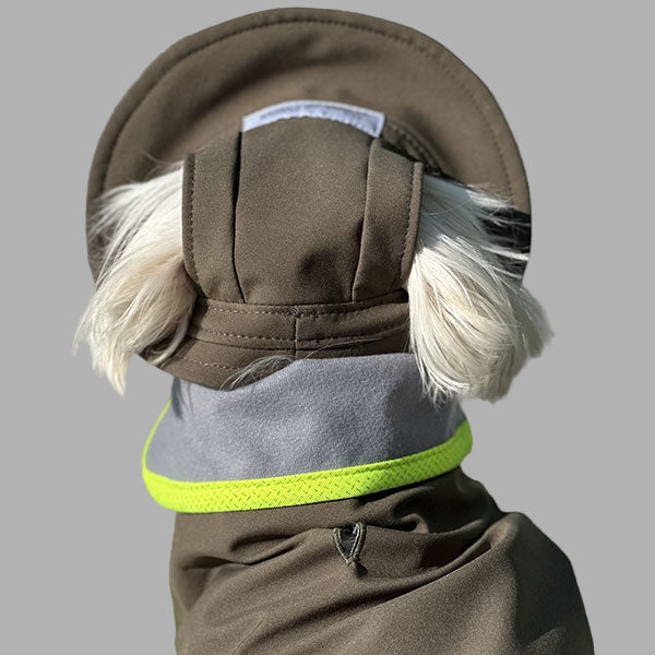 Waterproof Dog Hat -Polartec® NeoShell® - Olive