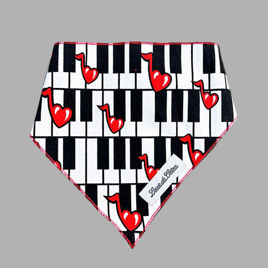 Love Melody cotton bandana for dogs, XS/S size, soft breathable fabric
