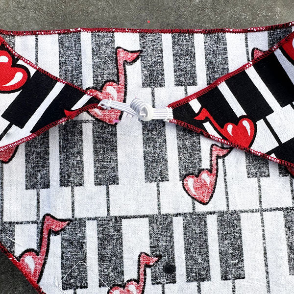 Love Melody cotton bandana for dogs, XS/S size, soft breathable fabric