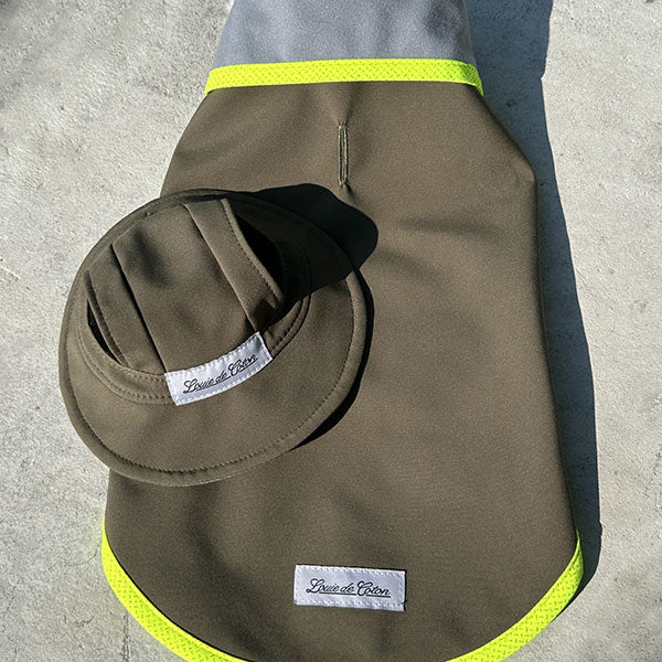Waterproof Dog Hat -Polartec® NeoShell® - Olive