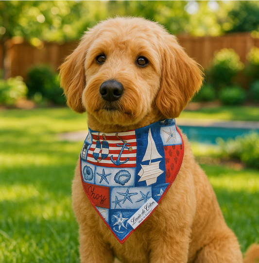 Sail & Tail – Nautical Bandana
