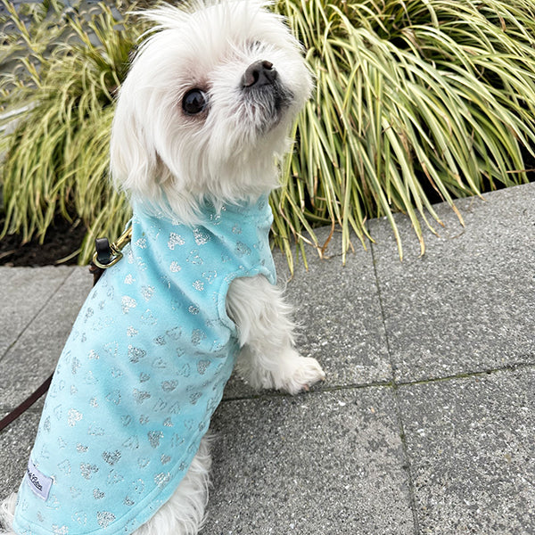 Buttery Soft Fleece Jacket - Tiffany Silver Hearts