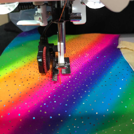 Cooling Neck Gaiter with UPF50 For People or Snood for Dogs - Sparkling Rainbow