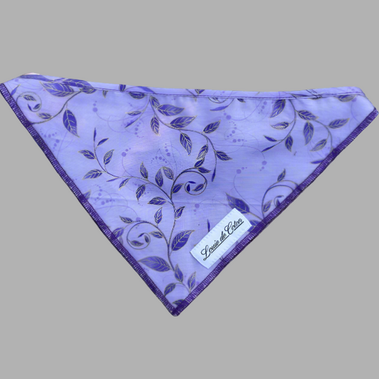 Bloom & Bark – Purple Leaves Bandana