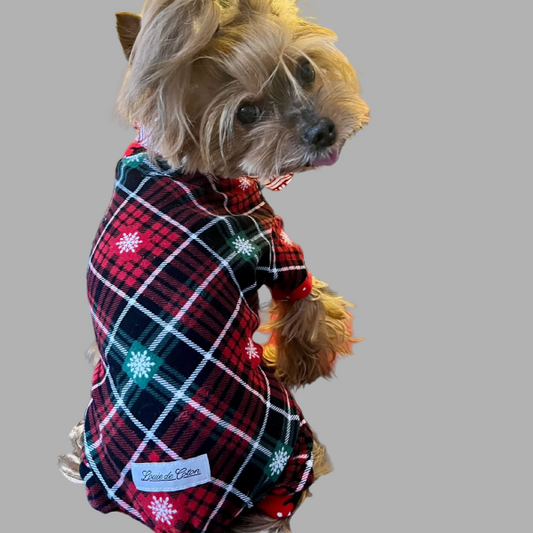 Handmade Cotton Pajamas - Snow Flakes