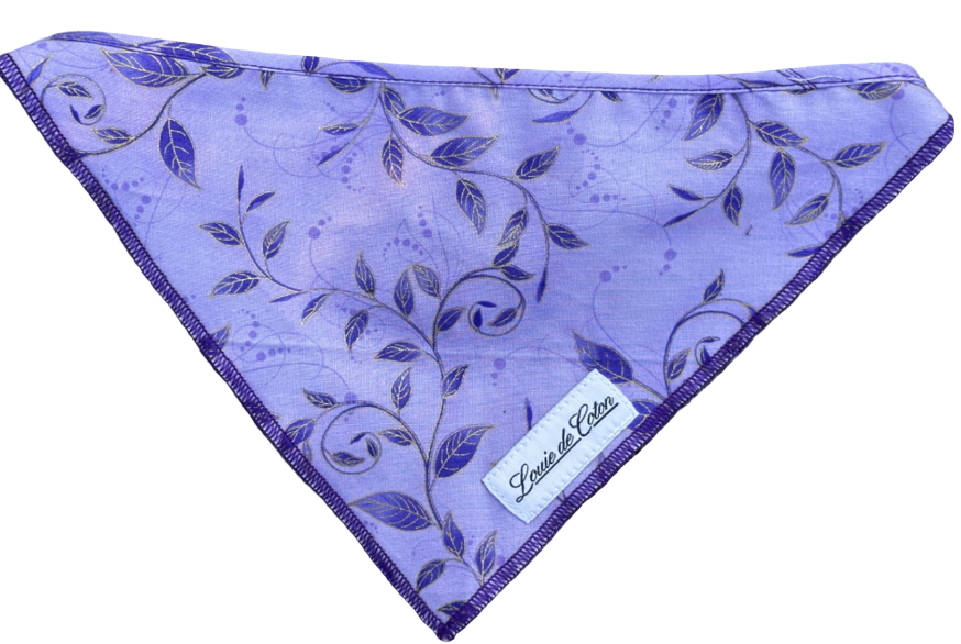 Bloom & Bark – Purple Leaves Bandana