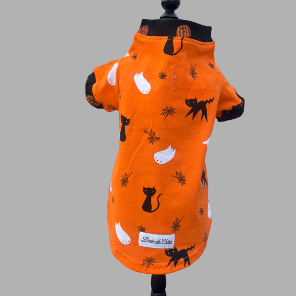 Cotton Shirt - Black Cats