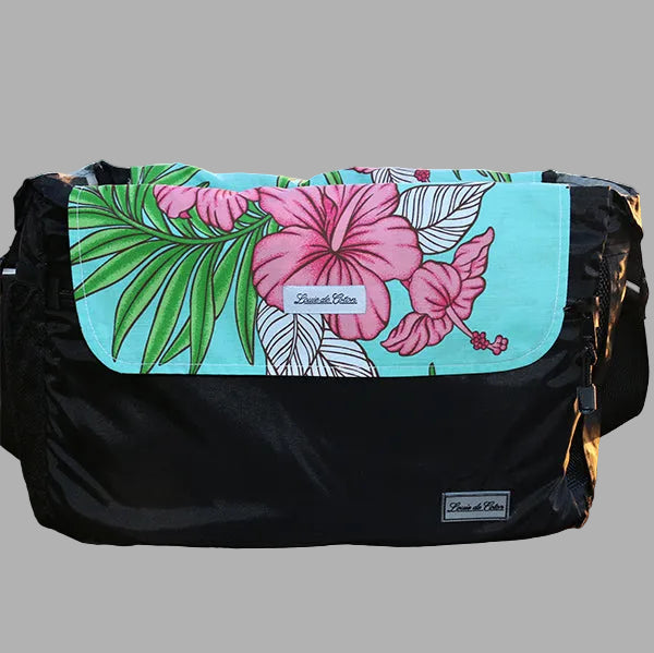 Coolmax® Cooling Pooch Bag Liner - Aqua Hibiscus