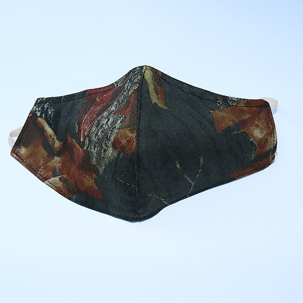 antimicrobial cotton face mask, nose-wire, black