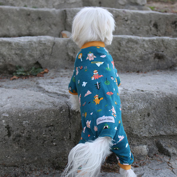 Handmade Cotton Pajamas - Hiking Bunny