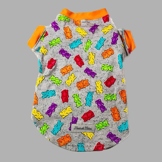 Beary breathable cotton dog shirt, 4-way stretch fabric