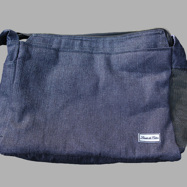 Organic Denim Calming Pooch Bag - Dark Blue