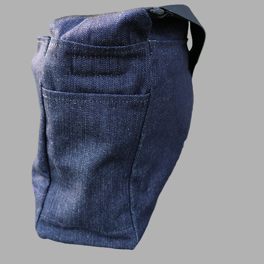 Coolmax® Organic Denim Calming Pooch Bag - Dark Blue