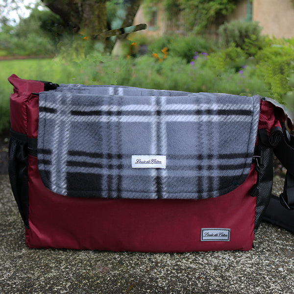 Calming Pooch Messenger Bag - Maroon