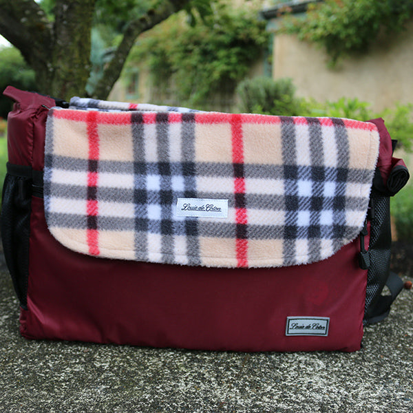 Calming Pooch Messenger Bag - Maroon