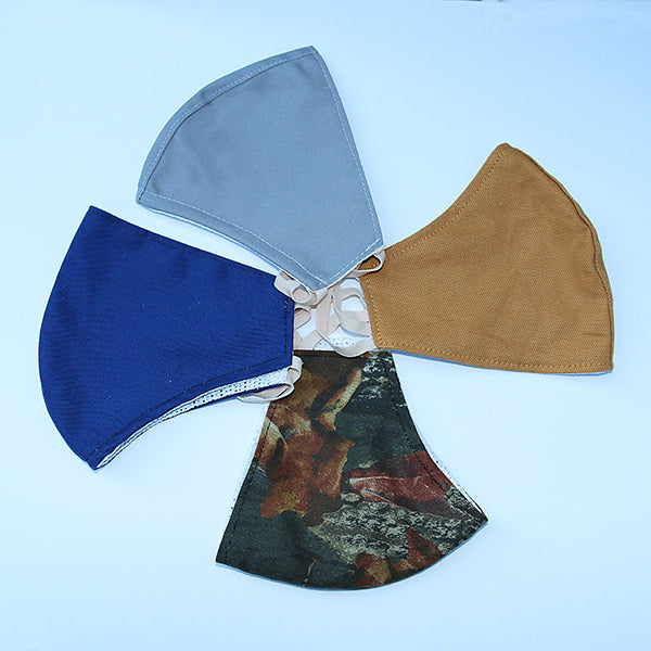 antimicrobial cotton face mask, nose-wire, black