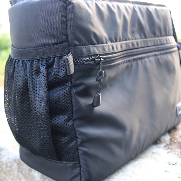 calming pooch sling bag, padded, waterproof nylon