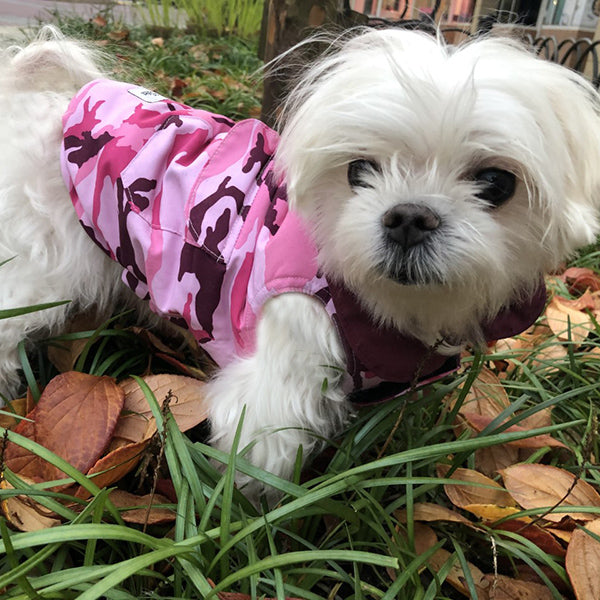 Insulated Reversible Puffer Jacket - PirmaLoft® - Pink Camo/Maroon