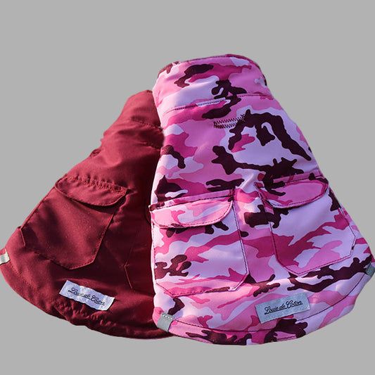 Insulated Reversible Puffer Jacket - PirmaLoft® - Pink Camo/Maroon