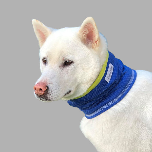 Reflective IllumiNITE Fleece Neck Warmer For People or Dogs - Green