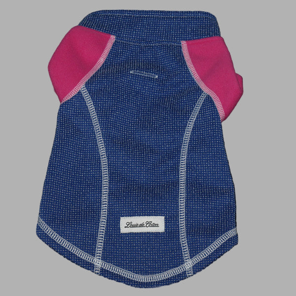 full length reflective outwear small dogs pink blue night view