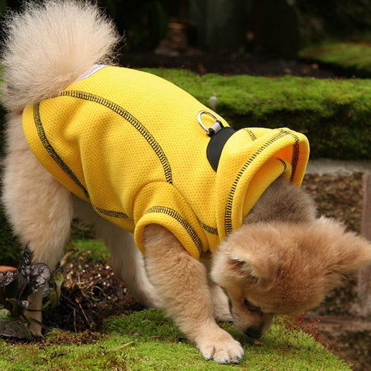 Honey Comb Thermal Fleece Jacket yellow model