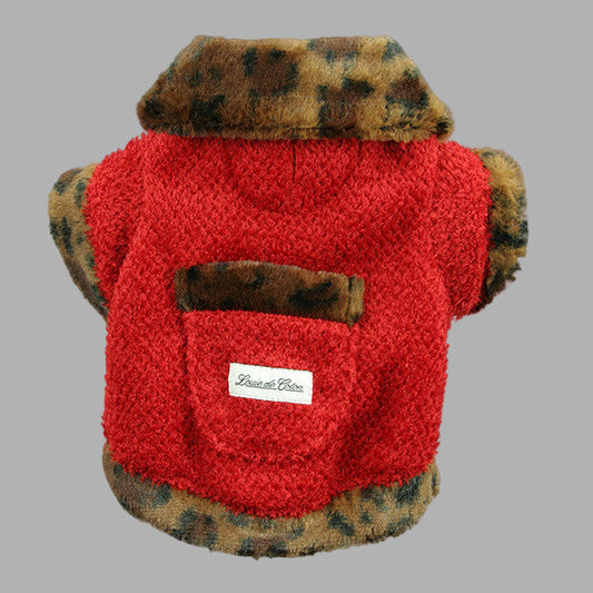 ALMOST GONE - Furry Valentino Calming Fleece Jacket - Polartec® Thermal Pro® - Cheetah