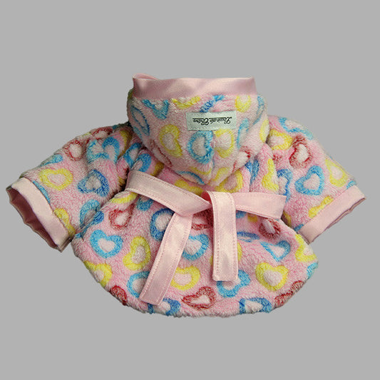 ALMOST GONE - Heart Candy Handmade Ultra Plush Fleece Robe