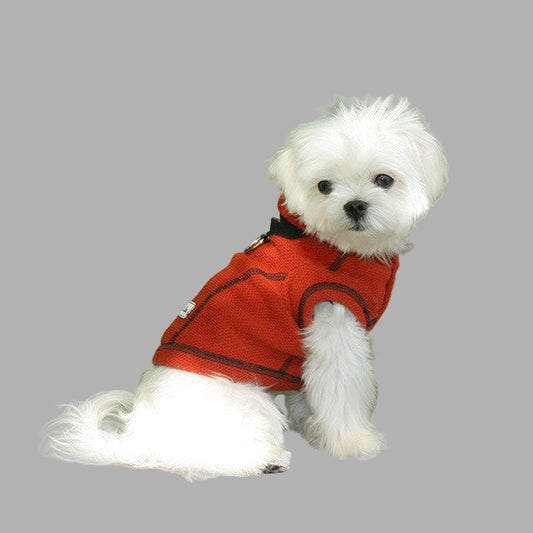 Honey Comb Thermal Fleece Jacket Orange model