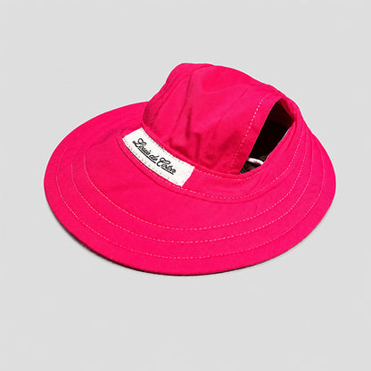 UPF50+ Cooling Dog Full Brim Hat - Fuchsia