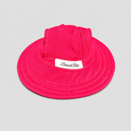 UPF50+ Cooling Dog Full Brim Hat - Fuchsia