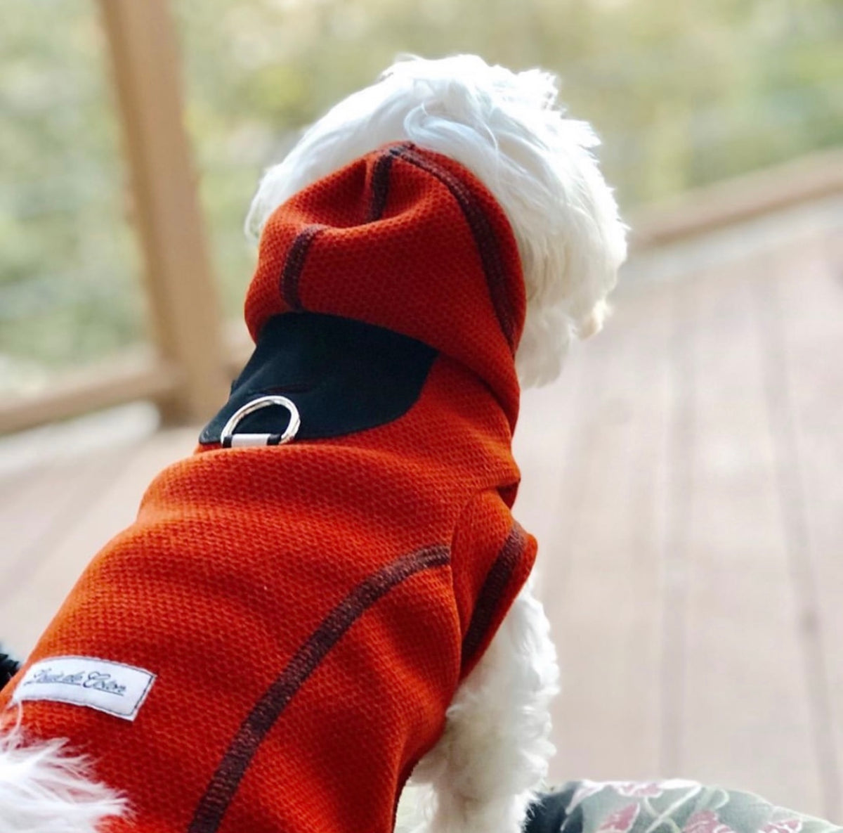 Polartec® Thermal Pro® Calming Fleece Jacket for Small Dogs – Paprika Honeycomb