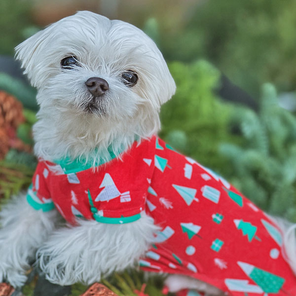 Handmade Cotton Pajamas - Festive Trees