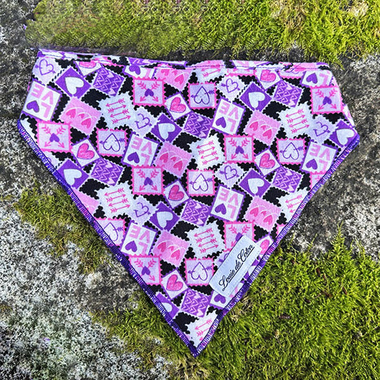 Designer Bandana - Love Stamps