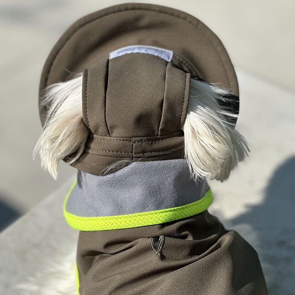 Waterproof Dog Hat - Olive