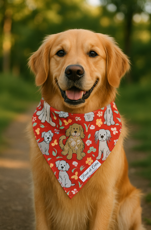 Pooch Pop Art – Dog Cartoon Bandana