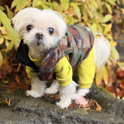 Insulated Reversible Puffer Jacket - PrimaLoft® & 3M™ reflective -Green Camo/Black