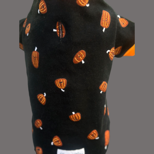 Cotton Shirt - Glittery Pumpkins
