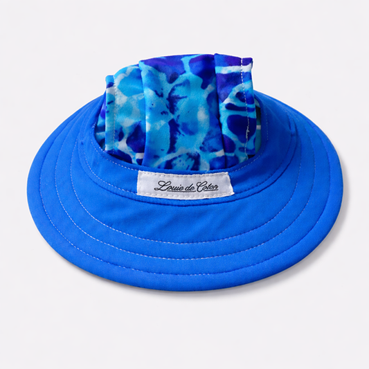 UPF50+ Cooling Dog Full Brim Hat  - Deep Sea