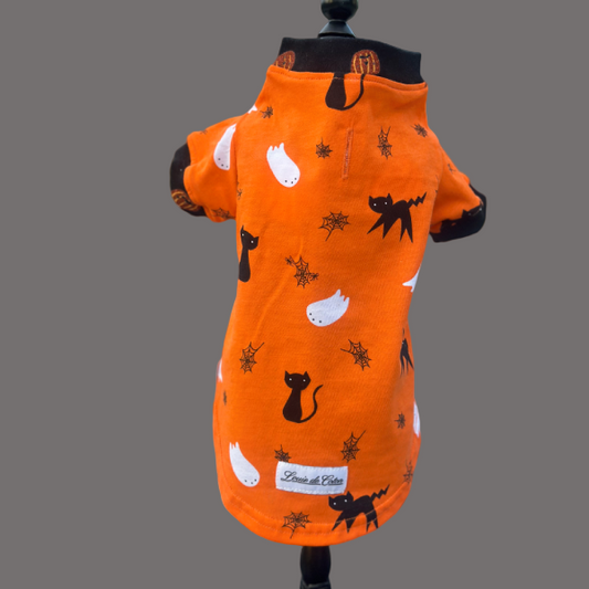 Cotton Shirt - Black Cats