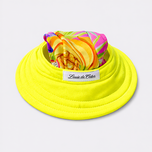 UPF50+ Cooling Dog Full Brim Hat - Sunshine