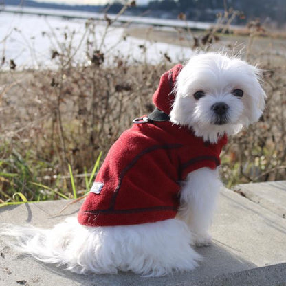 Calming Fleece Hoodie Jacket - Cherry - Available On Our Amazon Store