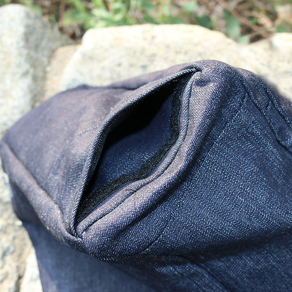 Organic Denim Calming Pooch Bag - Dark Blue