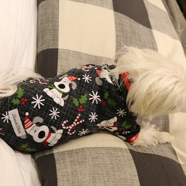 ALMOST SOLD OUT - Handmade Cotton Pajamas - Festive Pup