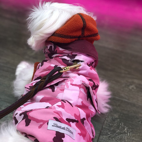 Pink realtree hot sale dog jacket