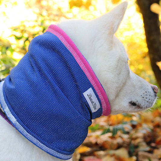 Reflective IllumiNITE Fleece Neck Warmer For People or Dogs - Pink