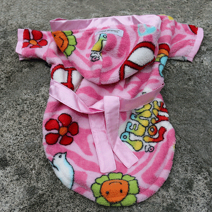 Peace & Love Handmade Ultra Plush Fleece Robe - Pink